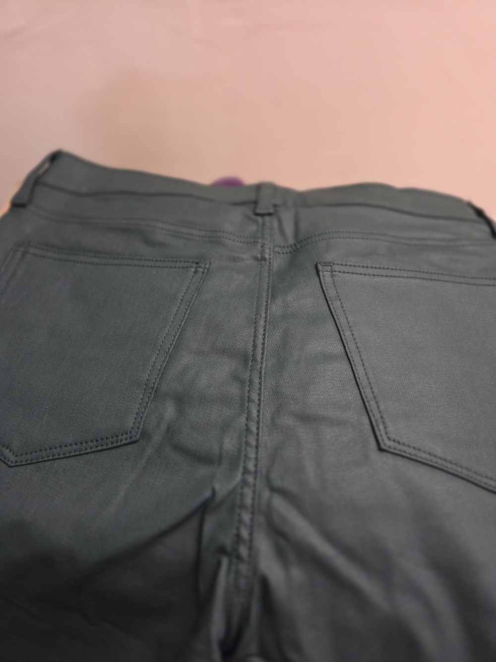 St. John's Bay Straight Mid-Rise Pants in Teal - Picture 3 of 4